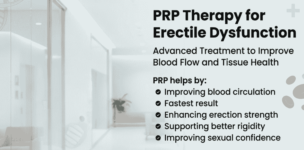 PRP therapy treatment for erectile dysfunction and premature ejaculation